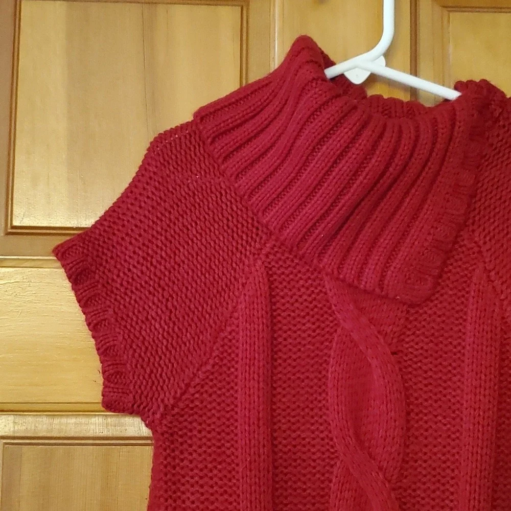 Crazy 8 Girls Red Short Sleeve Sweater Dress Size 7-8‎